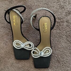 EGO Brand Rhinestone Sandal Heels